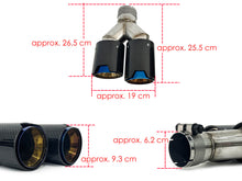 62mm Inlet Carbon Fiber Exhaust Tips Tailpipe Universal