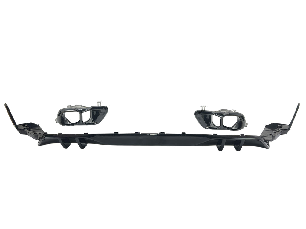 Black Diffuser & Exhaust Tips BMW X5 G05 LCI