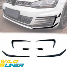 Glossy Black Front Bumper Canards Fog Light Cover Trim for VW Golf MK7 GTI 2013-2016 vw89