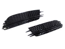 Black Front Bumper Fog Light Covers For Audi A6 C7 Non-S-Line 2012-2015