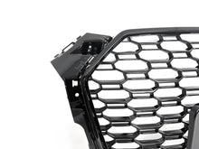 RS5 Style Badgeless Gloss Black Honeycomb Front Grille For Audi A5 S5 B9 2017–2019