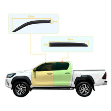 Weathershields Weather Shields Window Visors For Toyota Hilux 2015-2021 N70 N80 Dual Cap