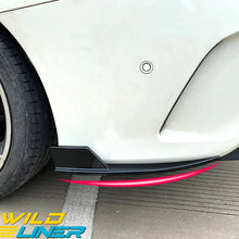 Black Rear Bumper Splitter Side Canards for Mercedes CLA C117 C200 C250 2013-2019
