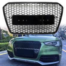 RS5 Style Badgeless Gloss Black Honeycomb Front Grille For Audi A5 S5 B8.5 2013–2016