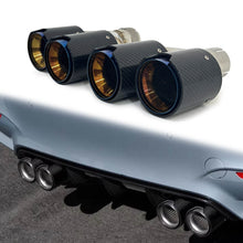 62mm Inlet Carbon Fiber Exhaust Tips Tailpipe Universal