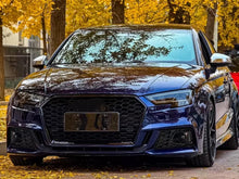 Pair Front Bumper Fog Light Grille Covers For Audi A3 S-Line / S3 2017-2020