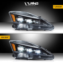 LED Headlights Projector Blue DRL For 2006-2013 Lexus IS250 IS350 ISF W/Startup
