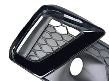 Pair Front Bumper Fog Light Grille Bezels For Audi A4 S4 S-Line 2020-2024