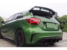 Black Rear Diffuser w/ Exhaust Tips for Mercedes A-Class W176 AMG Bumper 2016-2018 di17