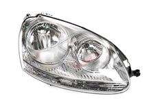 Set Pair LH+RH Head Light Lamp (Chrome) For Volkswagen VW Golf MK5 2004-2008