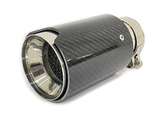1 Piece Carbon fiber Exhaust Tips 65mm Inlet Muffler Pipes for BMW with M-Sport Package