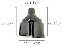 Univesal Dual Twin Black Exhaust Tips 65mm Inlet for BMW Audi Mercedes Models