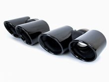For 2013-2015 Porsche 911 Carrera 991.1 Sport Exhaust Tips Tailpipe Black/Chrome