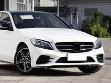 Gloss Black Front Lip Molding Trims for 2019-2021 Mercedes W205 C205 c250 c300 c43 AMG