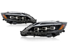 Pair LED Headlights for 2013-2015 Lexus ES300h ES350 w/ Sequential Turn Signal