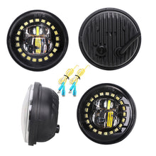 Pair 4.5 inch LED Fog Lights Clock Design For Harley Road King Electra Glide Motorcycle Model