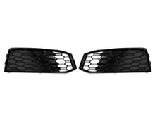 For 2017 2018 2019 Audi A4 B9 S-line S4 Fog Light Grille Honeycomb Mesh Grill Cover Left+Right