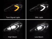 Pair LED Headlights For Yamaha Raptor YFZ YFM 250 350 450 700R 2006–2025