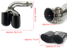 Twin Round Exhaust Tips replacement for VW Touareg 2.0 2019 2020 2021 2022 2023 2024