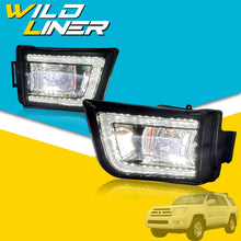 LED DRL For 2003-2005 Toyota 4Runner LED Fog Lights Front Bumper Lamps w/ Turn Signal