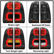 Smoke Black LED Tail Lights Rear Lamps for Toyota Hilux N70 SR SR5 2005-2015