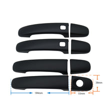 Matte Black Door Handle Cover Trim Keyless For Ford Ranger PX PX2 PX3 2012-2022