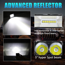 4pcs 3" LED Cube Work Light Bar Hyper Spot Driving Flood Reverse Ditch Pods 4WD