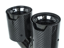 Dual Carbon Fiber Exhaust Twin End Tips Tail Pipe Pair for BMW 63mm in 101MM out