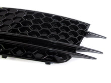 Black Front Bumper Fog Light Covers For Audi A6 C7 Non-S-Line 2012-2015