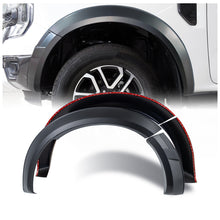 4pcs Front Fender Flares Black Wheel Arch Guard For Ford Ranger PY NEXT GEN SPORT 2022-2025 w/o Sensor Cutout