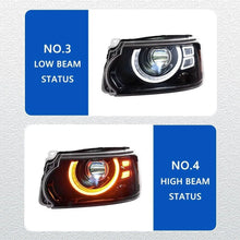 Pair LED Front Headlights For Land Rover Range Rover Sport L320 2006-2013 Head Lamp without AFS