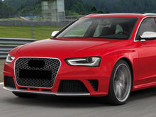 Pair Front Bumper Honeycomb Fog Light Grilles Audi RS4 2013-2015