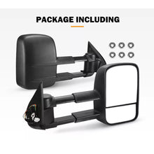 Pair L+R Extendable Towing Mirrors Black for Mitsubishi Triton MQ MR 2015-2023