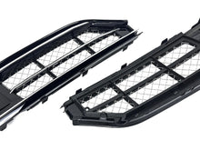 Pair Front Bumper Fog Light Grilles Mesh Style Audi A8 / A8L W12 2015-2018