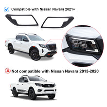 Headlight Cover Front Lamp Trim for Nissan Navara NP300 D23 2021-2024 PRO4X ST-X