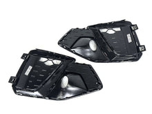 Pair Front Bumper Fog Light Grille Bezels For Audi A4 S4 S-Line 2020-2024