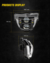Dirt Bike White LED Headlight Hi/Lo Beam For Yamaha WR250F 450F YZ450F XT Enduro