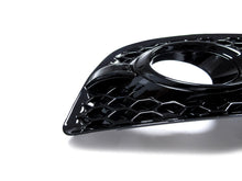 For 2009-2012 Auqi Q5 Non-Sline Front Bumper Fog Light Grille Cover All Black