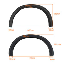 6pcs Matte Black Slim Style Fender Flares Guard for Isuzu D-Max RG DMAX Dual Cap 2021-2023 Front & Rear