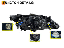 For Toyota Camry 2015-2017 LED Projector Headlights Sequential Turn Signal Pair