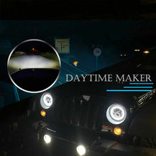 Pair 7'' Round LED Headlights Hi/Lo Beam DRL Turn Lamps For Mazda MIATA MX-5