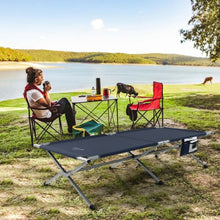 Outdoor Portable Folding Camping Bed Aluminum Single Cot Strecther Military Bed