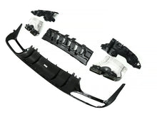 Gloss Black Rear Bumper Diffuser + Muffler Tips For Mercedes C205 Coupe A205 Convertible AMG 2015-2021