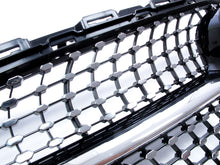 Black+Silver Diamond Front Bumper Grill for Mercedes C-Class W205 C205 A205 2015-2018 pz128