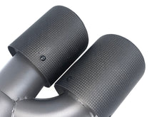 Matte Carbon M550i Dual Exhaust Tips for BMW G30 G31 5 Series M-Sport 2017+