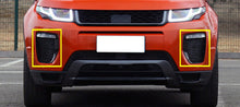 Pair Gloss Black Fog Light Vent Eyelid Cover Trim for 2016–2019 Range Rover Evoque L538 LR079375 LR079387