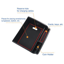 Car Center Console Armrest Storage Box Tray For 2015-2025 Toyota Fortuner