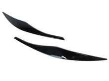 For 2005-2011 BMW 3-Series E90 Sedan Eyebrow Cover Trim Headlight Eyelids Glossy Black