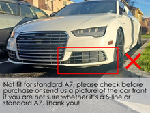 L+R Front Bumper Fog Light Grilles For Audi A7 S-Line / S7 2016-2018