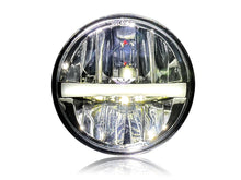 5-3/4” Round LED Headlight Hi/Lo Beam + Halo for Harley, Honda, Yamaha, Indian, Bobber